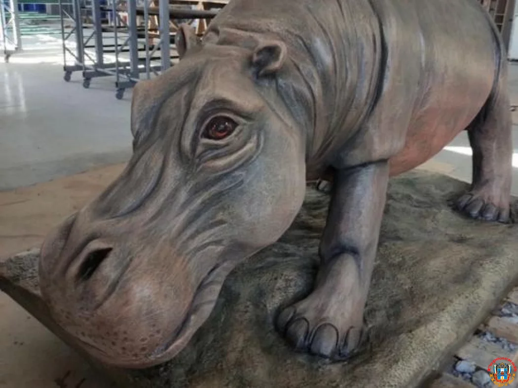 В память о бегемоте Рифе в Ростовском зоопарке появится арт-объект