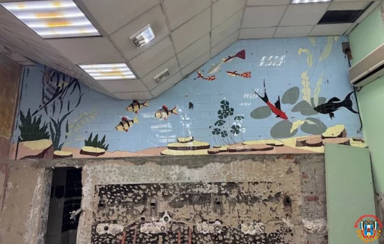 Мозаичное панно обнаружено в бывшем зоомагазине