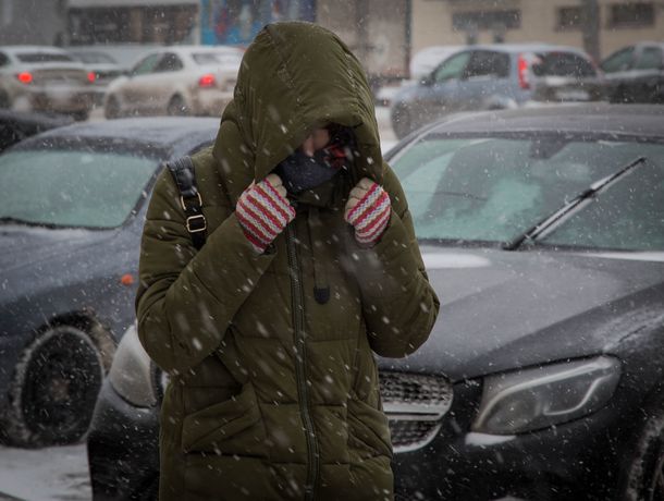Минус, снег и сильный ветер усложнят жизнь ростовчанам во вторник