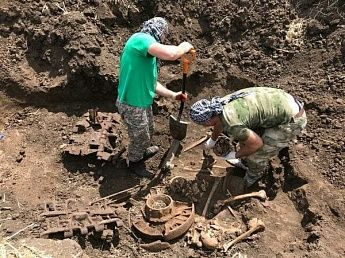 В Куйбышевском районе Ростовской области нашли танк КВ-1