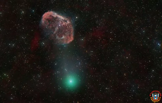Фотографы запечатлели редкую зелёную кому кометы 12P/Pons-Brooks, приближающейся к Земле