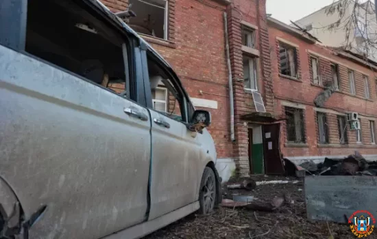 Показали последствия атаки БПЛА в Ростовской области