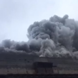 Над Новочеркасской ГРЭС взвился огромный столб черного дыма