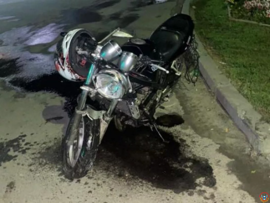 На трассе в Азовском районе парень на мотоцикле пострадал в ДТП