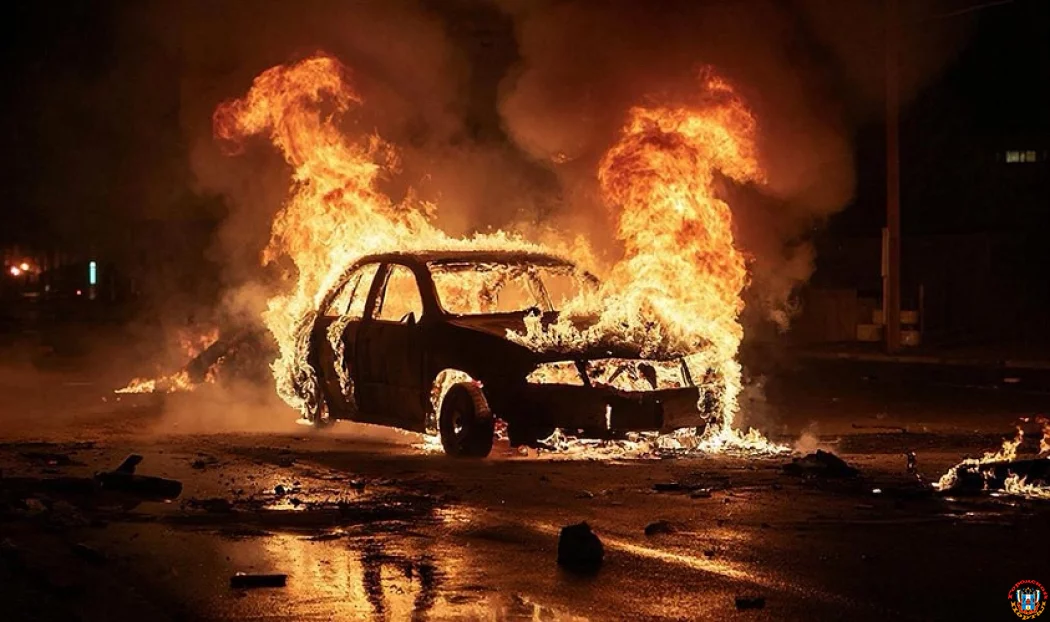 Огненная ревность в Аксае: местный житель сжег иномарку супруги из-за подозрений в неверности