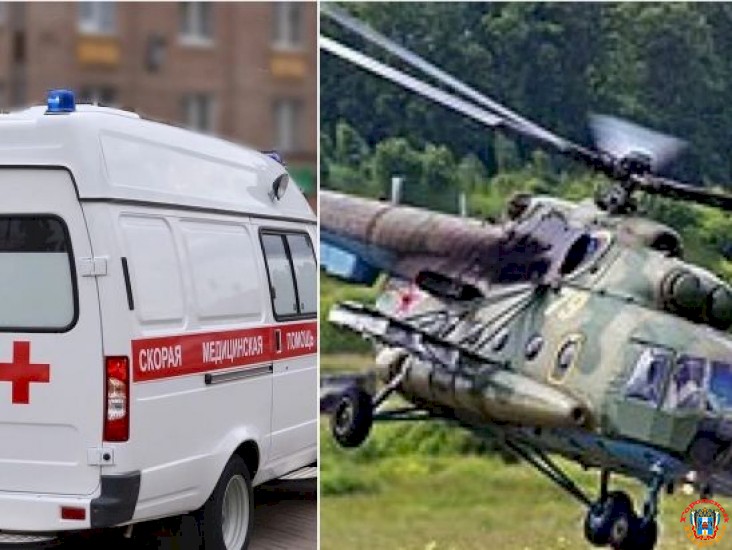 Военный вертолет и машину «скорой» засекли на границе Ростовской области и Украины
