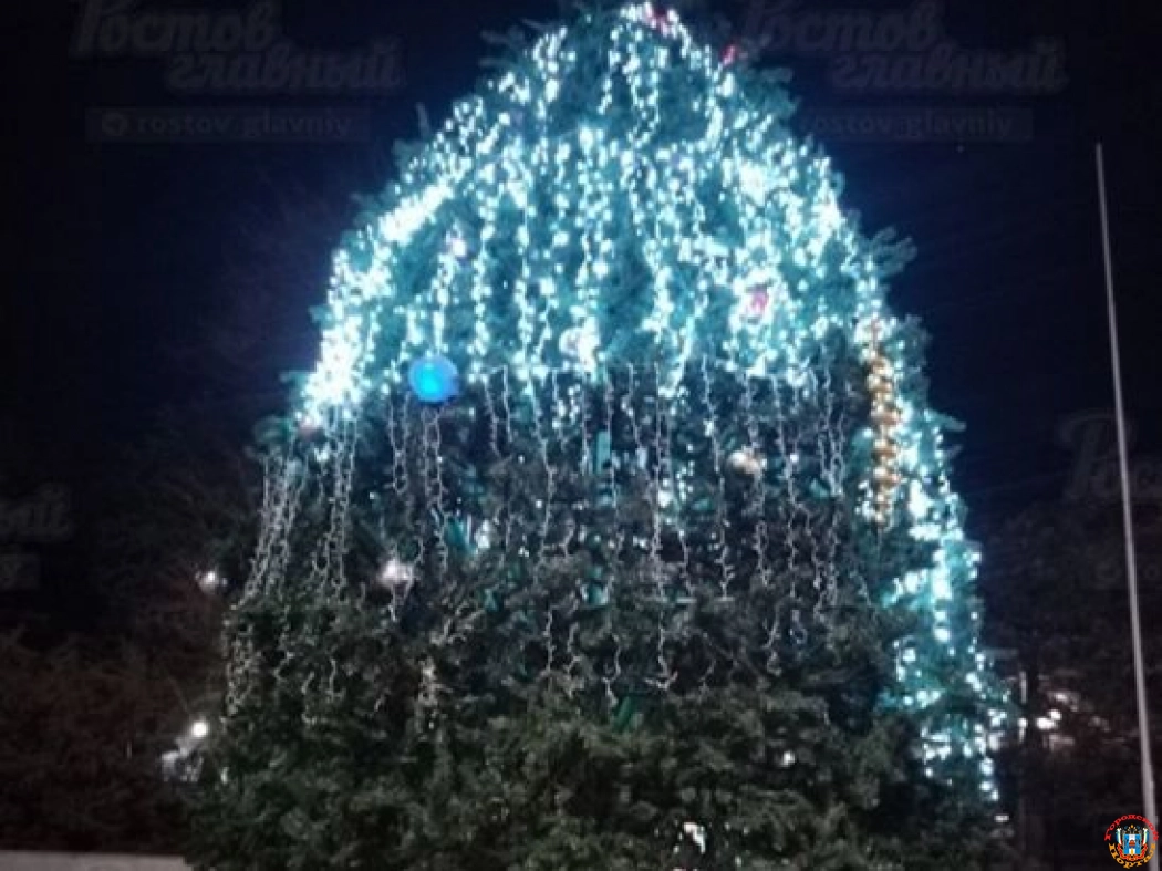 Ростовчане раскритиковали новогоднюю елку на площади Карла Маркса