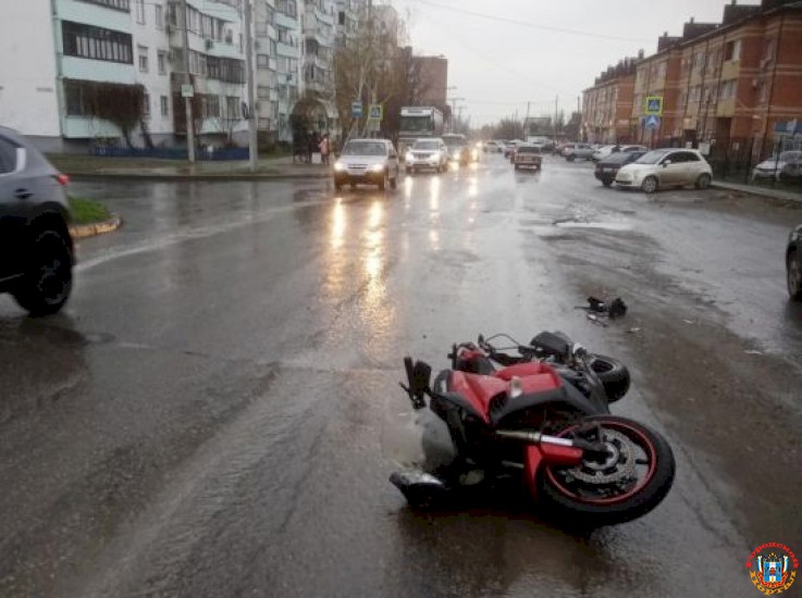 В Таганроге 41-летний водитель мотоцикла пострадал в ДТП