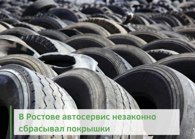 В Ростове автосервис незаконно сбрасывал покрышки рядом с парком Чуковского