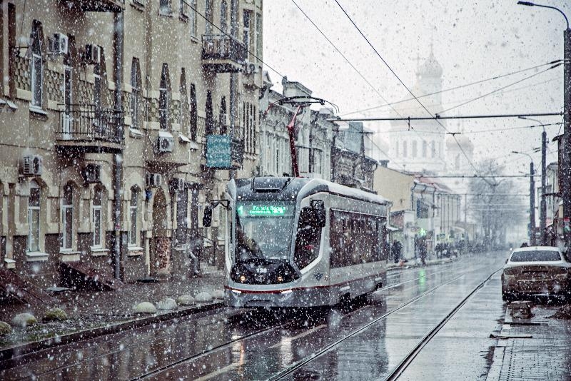 Во вторник в Ростове ожидается мокрый снег и ветер