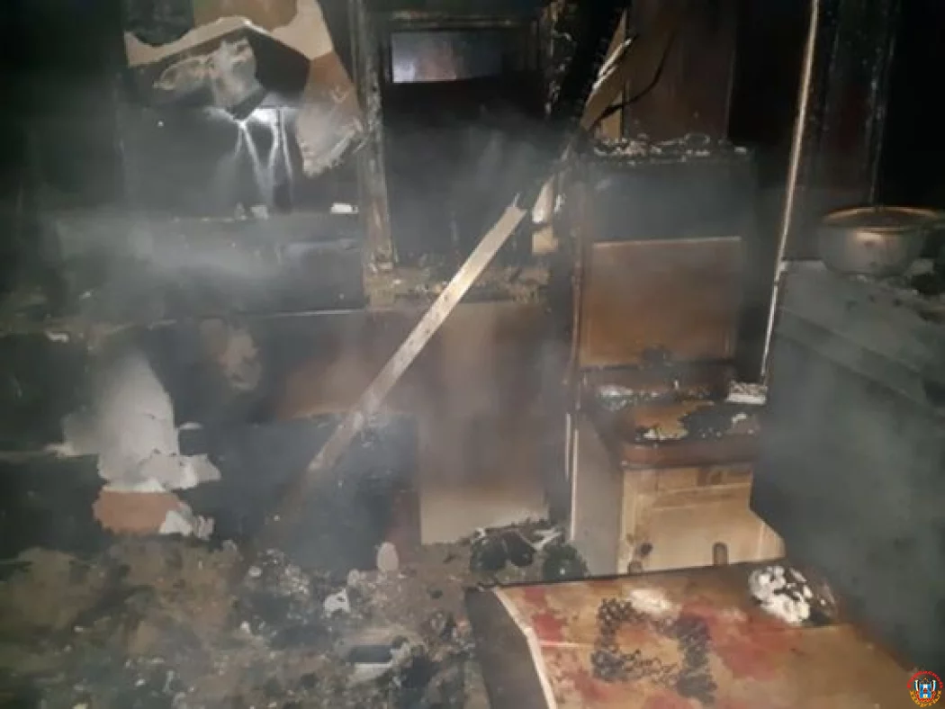 Старушка погибла при пожаре в Ростовской области