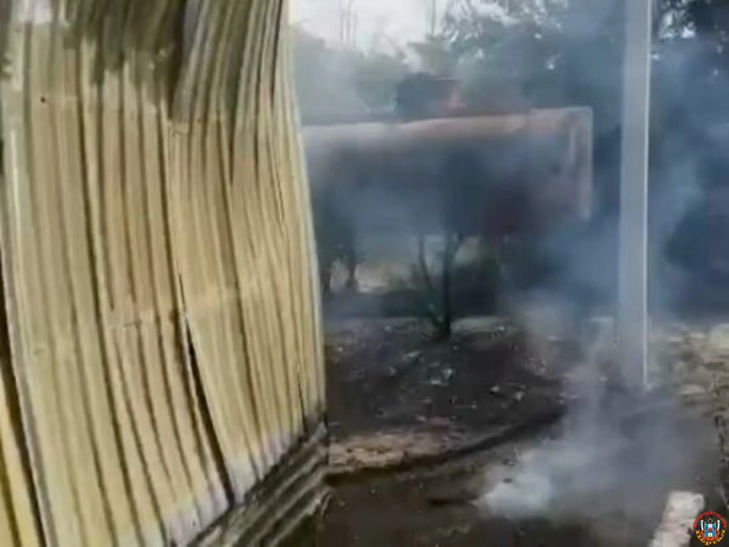 В Ростовской области мужчина пострадал во время пожара на заправке