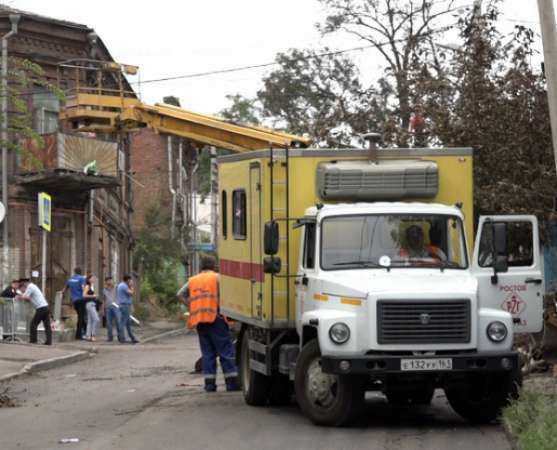 В Ростове восстанавливают подачу электричества и газа в районе пожара