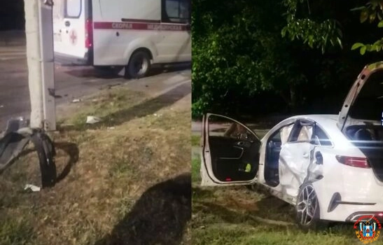 В Ростове-на-Дону произошло столкновение двух иномарок