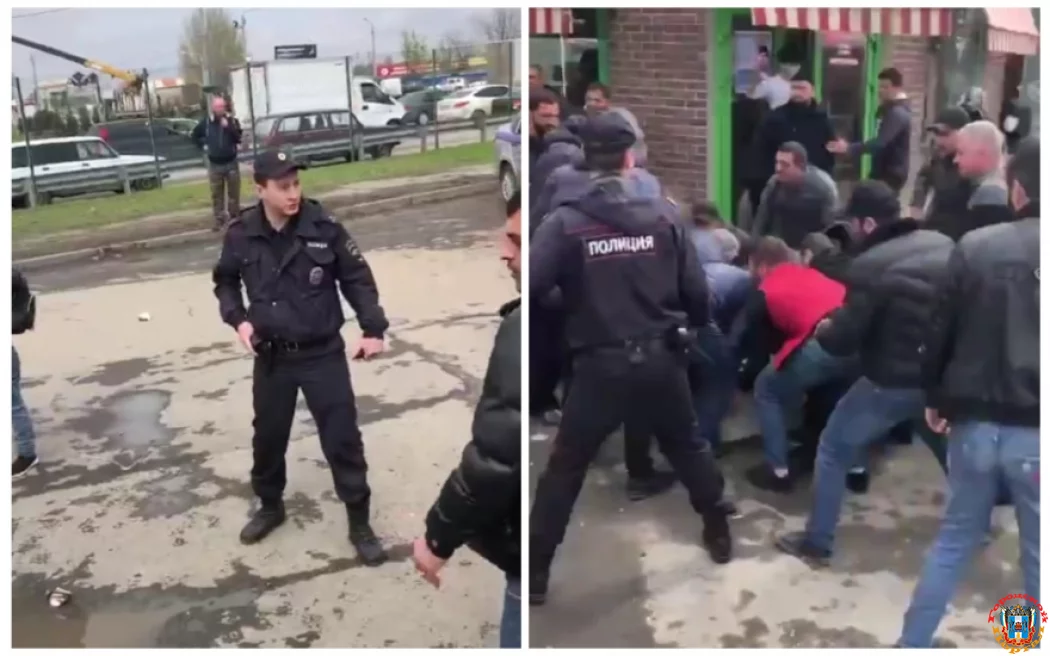 Конфликт торговцев на&nbsp;рынке под Ростовом с&nbsp;сотрудником полиции попал на&nbsp;видео
