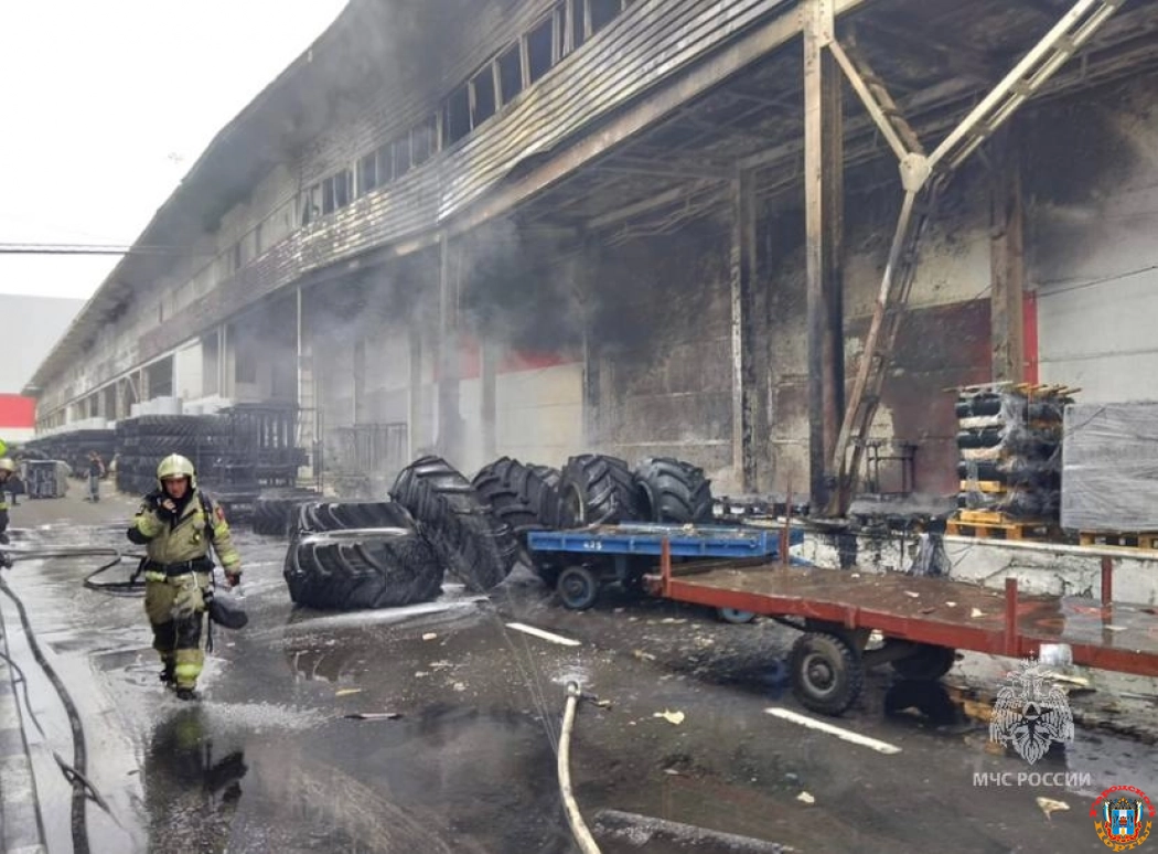 В Ростове произошел пожар на территории завода «Ростсельмаш»