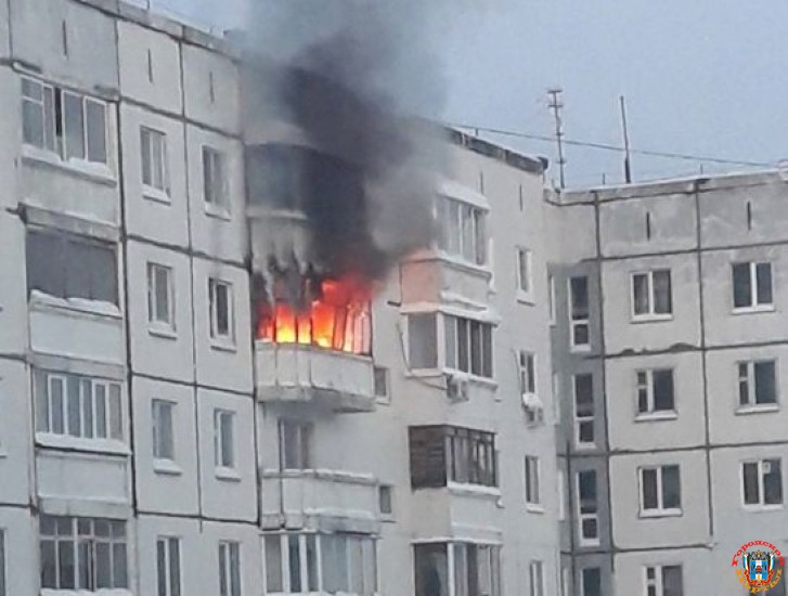 На Вятской в Ростове горела девятиэтажка