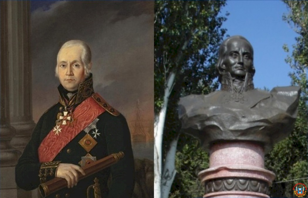 Тогда и сейчас: памятник в честь известного флотоводца Федора Ушакова в Ростове