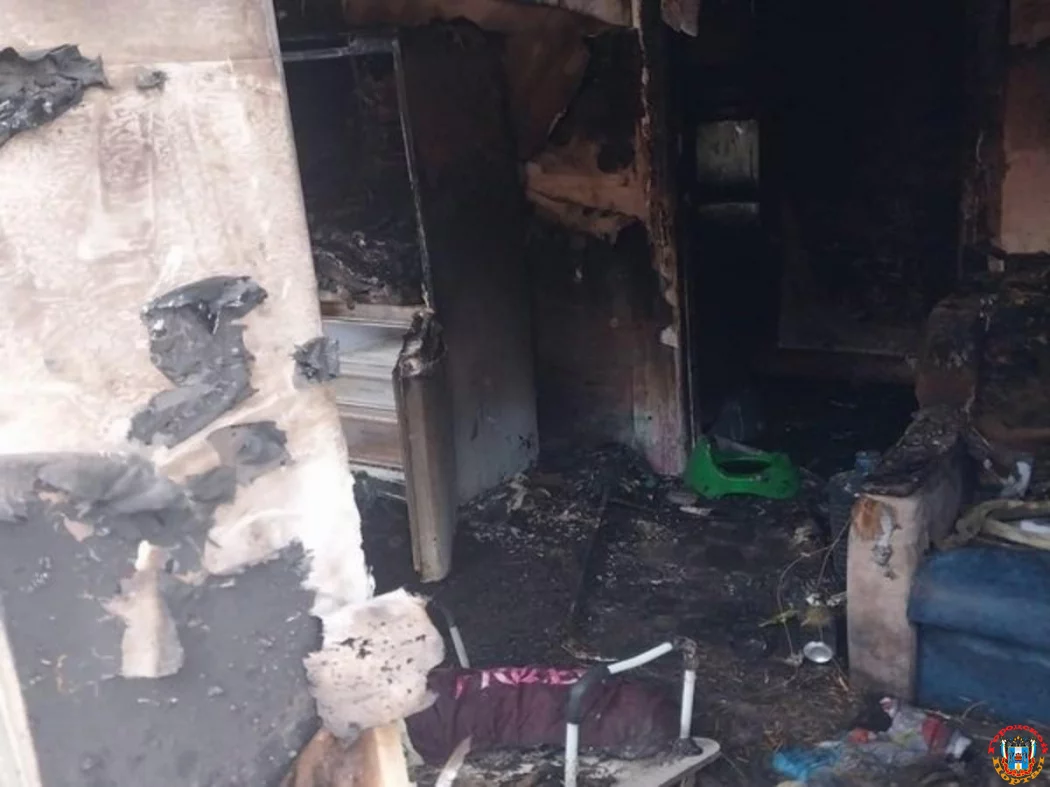 На Чапаева в Батайске сгорел частный дом