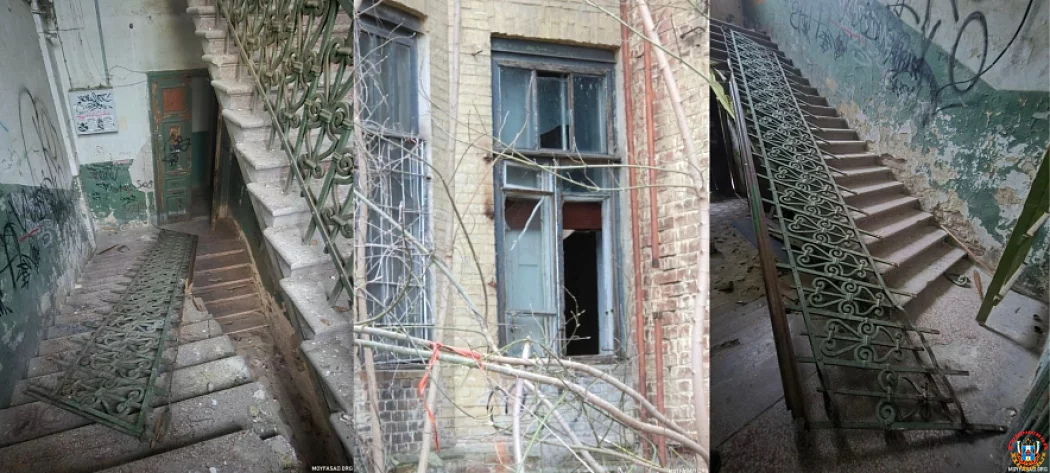 Охотники за металлом разгромили старинную лестницу в ростовском &laquo;Доме Красса&raquo;
