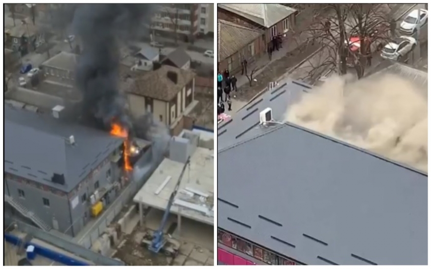Крупный пожар тушат в Ростове рядом с ЖК «Красный Аксай»