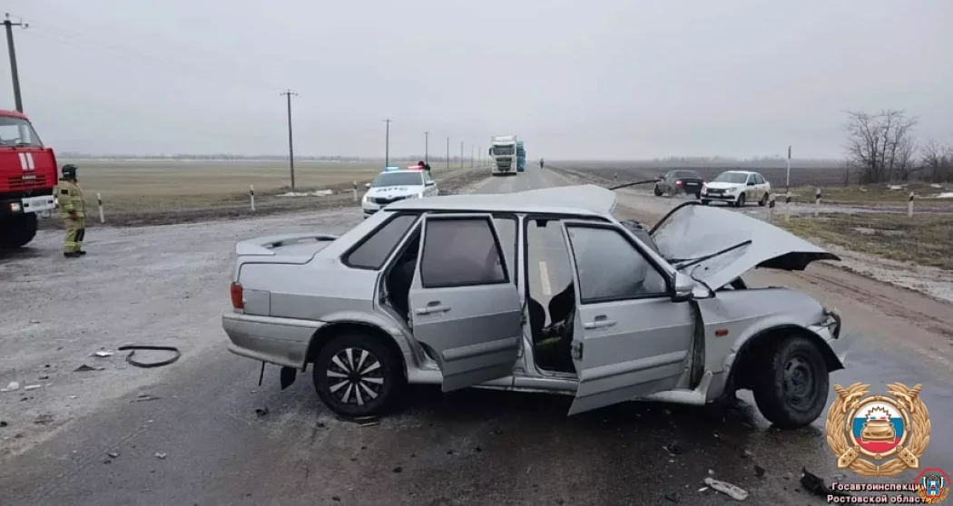 Лобовой удар на трассе Элиста &ndash; Зимовники: пять человек, включая двоих детей, оказались в больнице