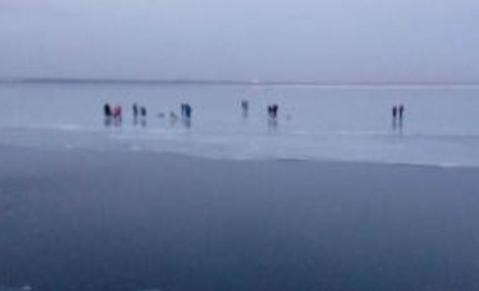 В Таганроге спасли 10 взрослых и 11 детей с оторвавшейся от берега льдины