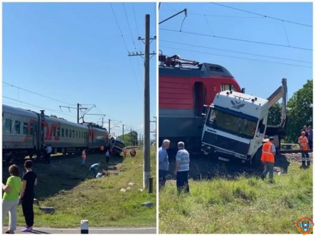 Ростовчанин стал свидетелем столкновения поезда с фурой в Северной Осетии