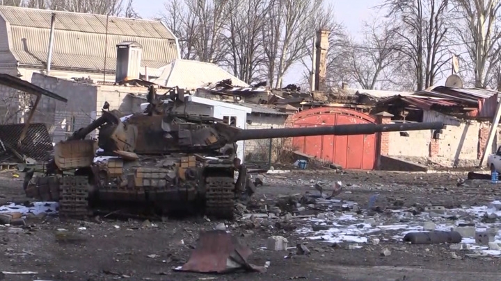 В разрушении Волновахи участвовала украинка-танкист