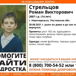 В Ростовской области сутки разыскивают 14-летнего мальчика