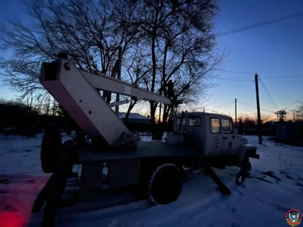 В Ростовской области восстановили электроснабжение после сильного снегопада