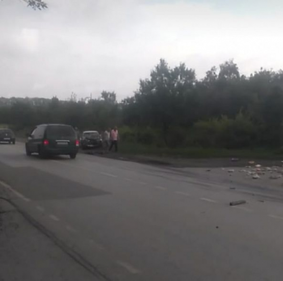 На Щепкинском шоссе столкнулись "ГАЗель" и Hyundai Accent