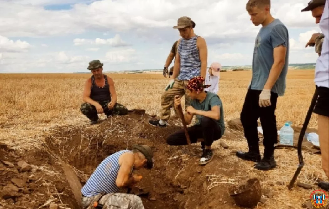 В Ростовской области поисковики «Миус Фронта» нашли пулеметную точку немцев