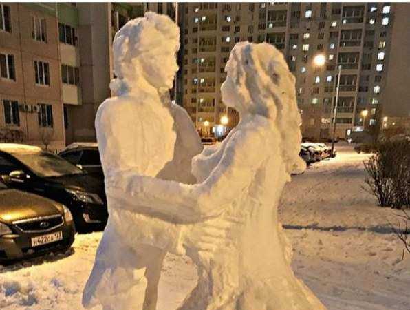 Очаровательные снеговики, кружащиеся в ритме вальса, восхитили ценителей прекрасного из Ростова