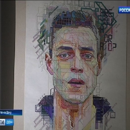Портреты знаменитостей в необычной технике представлены на выставке в Ростове