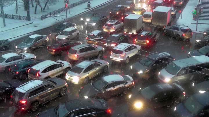 В Москве зафиксированы десятибалльные пробки