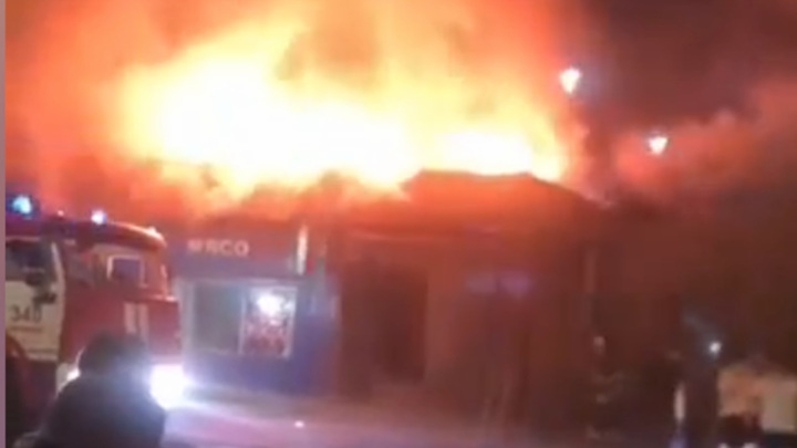 В Подмосковье произошел крупный пожар в кафе