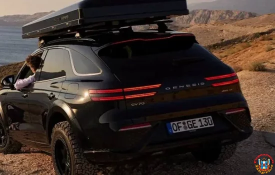 Представлен Genesis GV70 Off-Road с набором Camping Gear Black Edition