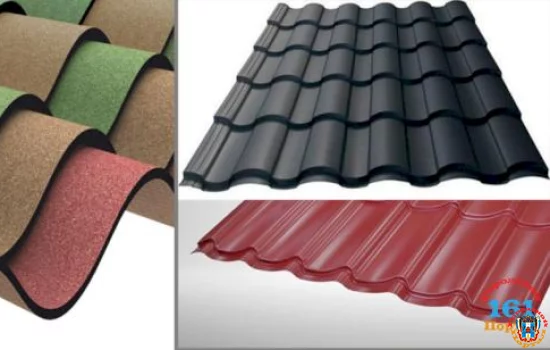 Кровельный материал ондулин.