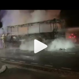 В Краснодарским крае сгорел пассажирский автобус, следовавший из Архипо-Осиповки в Таганрог