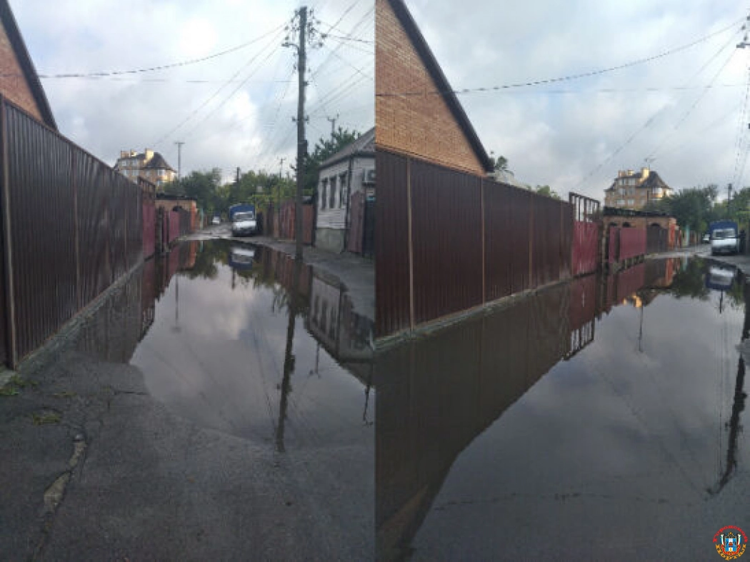 Улица Маркова в Ростове уходит под воду из-за отсутствия ливневок