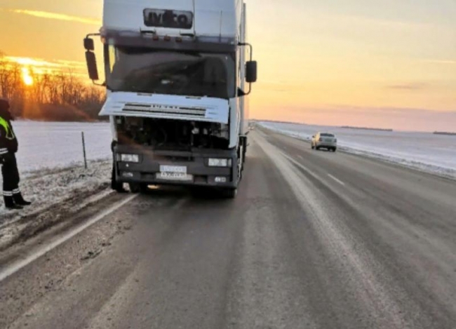 Полицейские в Ростовской области помогли водителю сломавшегося грузовика