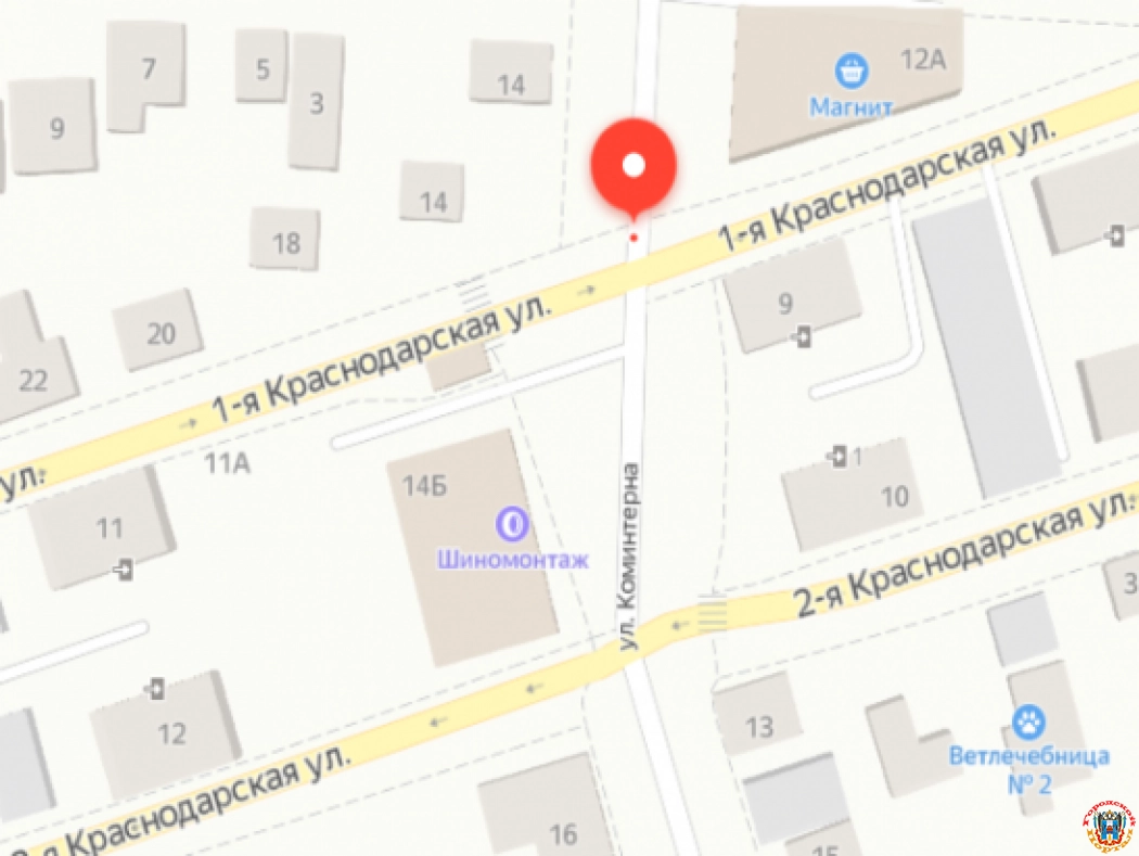 Жители Ростова просят установить светофор на пересечении 1-й Краснодарской и Коминтерна
