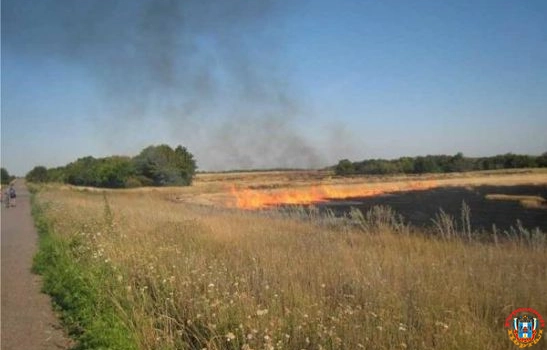 Под Новочеркасском полностью потушили крупный ландшафтный пожар