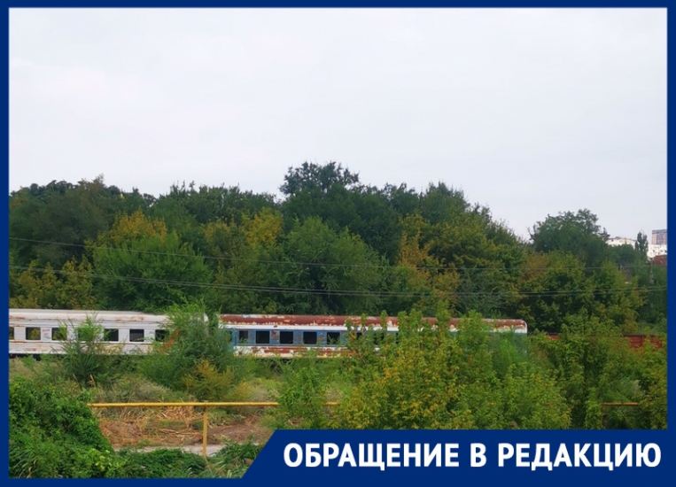 Ростовчане пожаловались на ржавый поезд РЖД в центре города