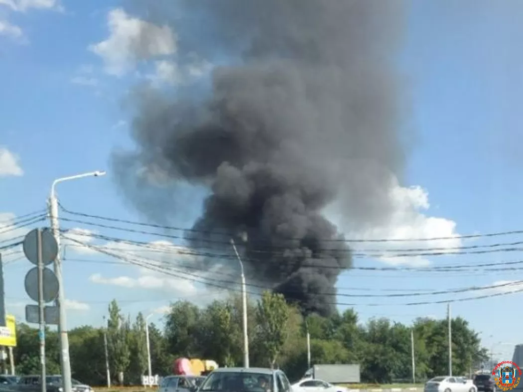 На Вавилова в Ростове произошел пожар рядом с автозаправкой