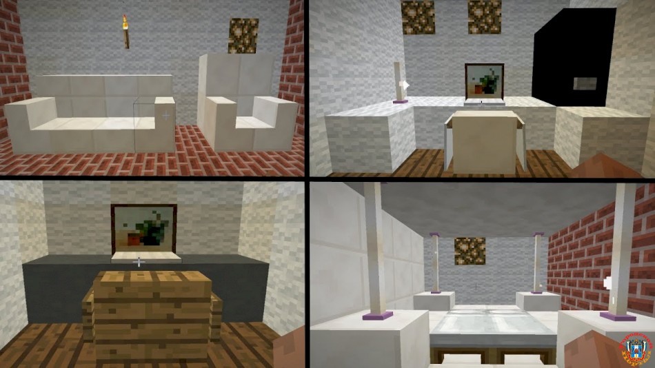 Как сделать мебель в Minecraft