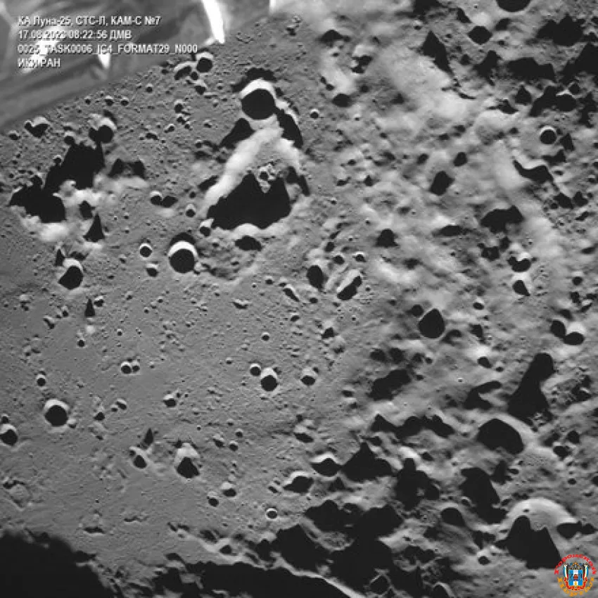 Уникальный снимок: «Луна-25» впервые показала Луну