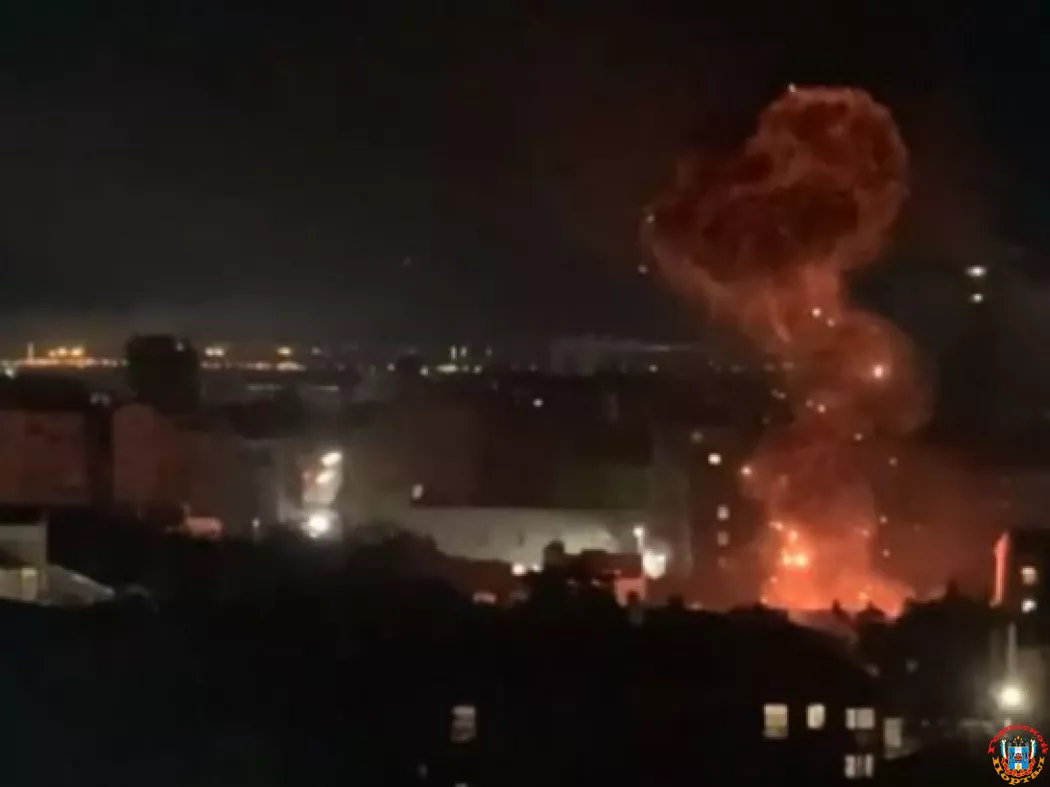 Видео взрыва на Пушкинской в Ростове после падения беспилотника